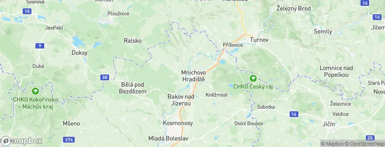 Mnichovo Hradiště, Czechia Map