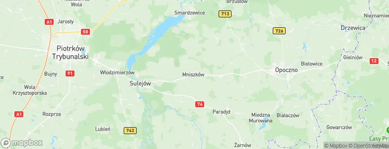 Mniszków, Poland Map