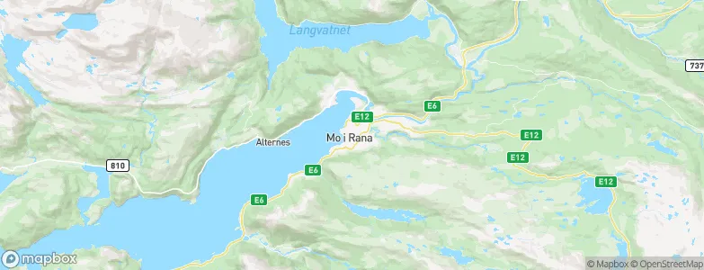 Mo i Rana, Norway Map