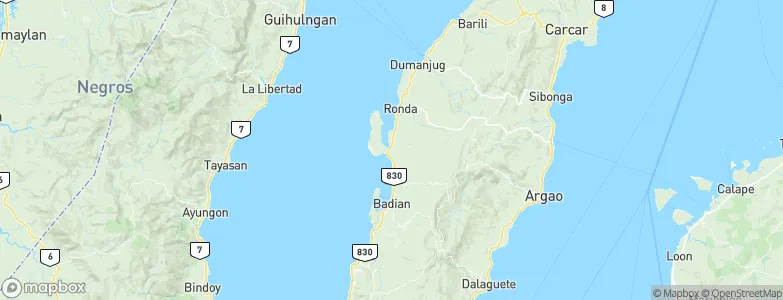 Moalboal, Philippines Map
