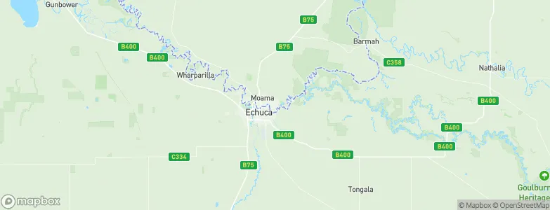 Moama, Australia Map