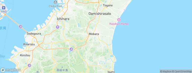 Mobara, Japan Map