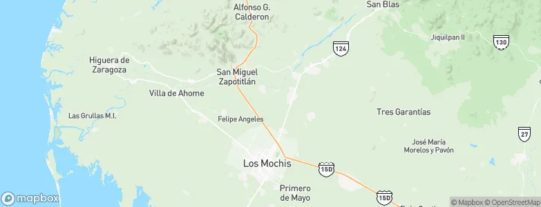 Mochis, Mexico Map