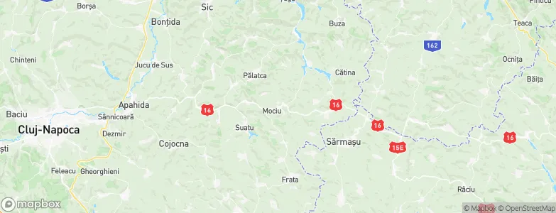 Mociu, Romania Map