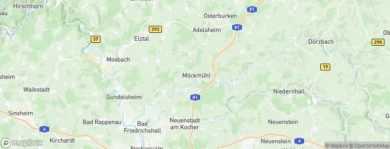 Möckmühl, Germany Map