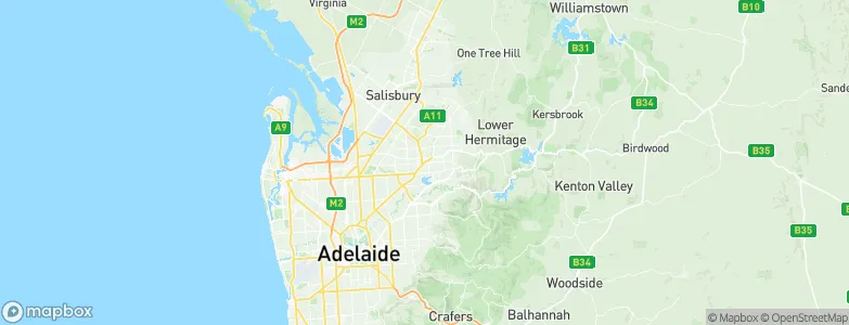 Modbury, Australia Map