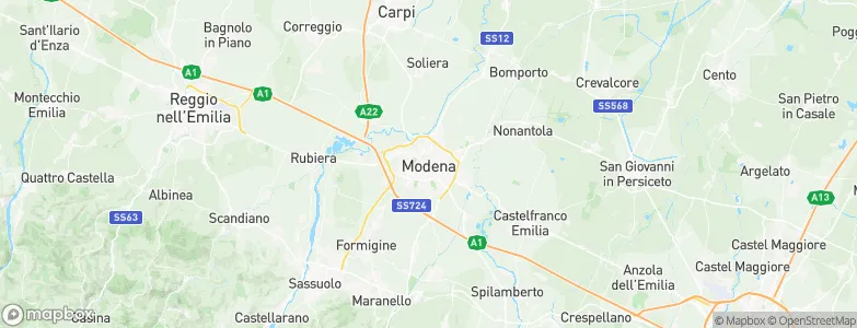 Modena, Italy Map