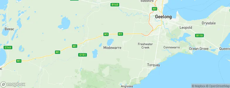 Modewarre, Australia Map