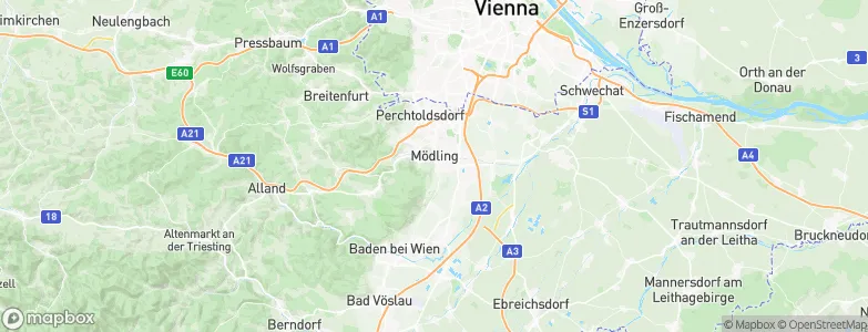 Mödling, Austria Map