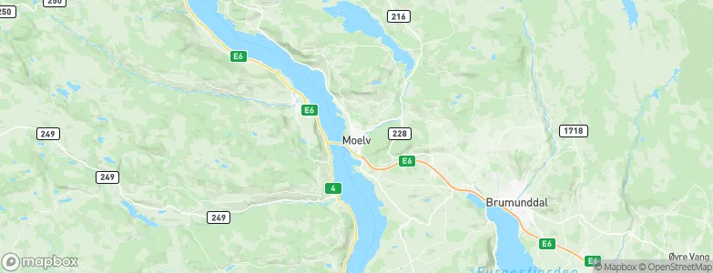 Moelv, Norway Map