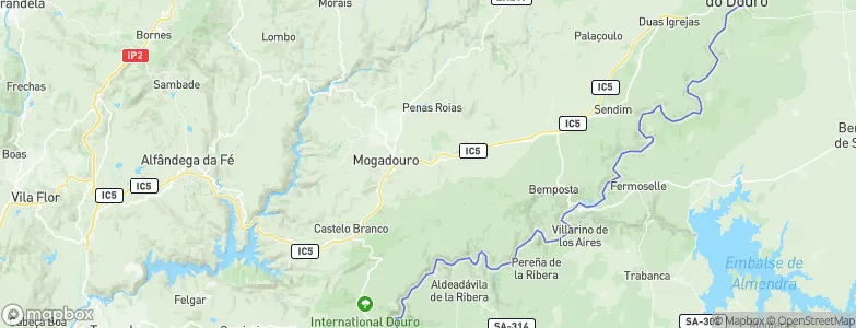Mogadouro Municipality, Portugal Map