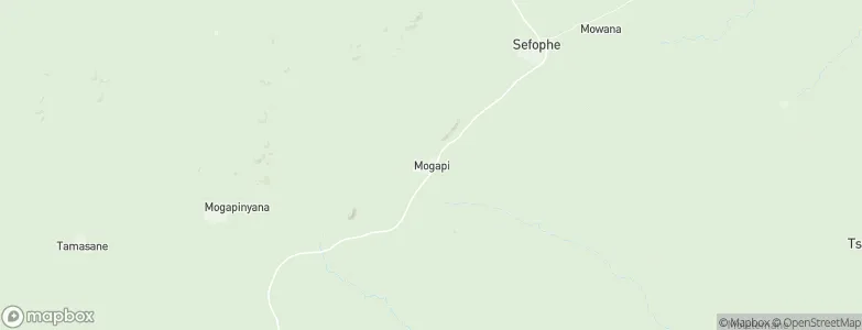 Mogapi, Botswana Map