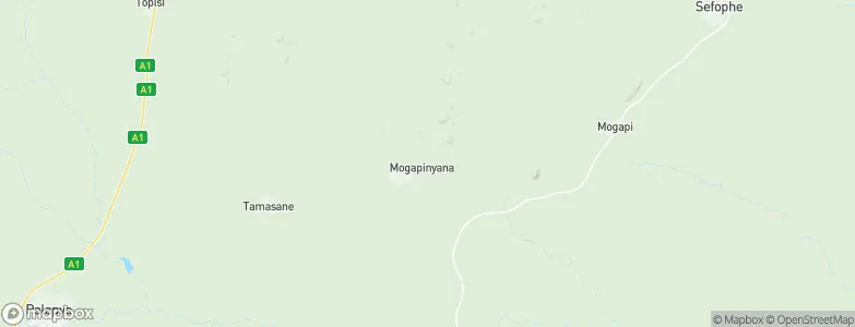 Mogapinyana, Botswana Map