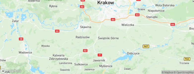 Mogilany, Poland Map