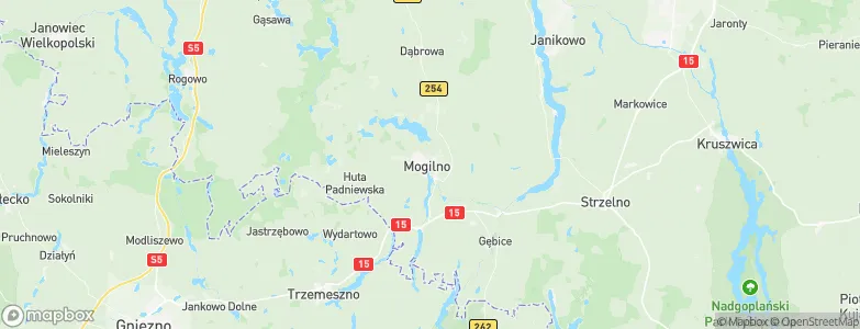 Mogilno, Poland Map