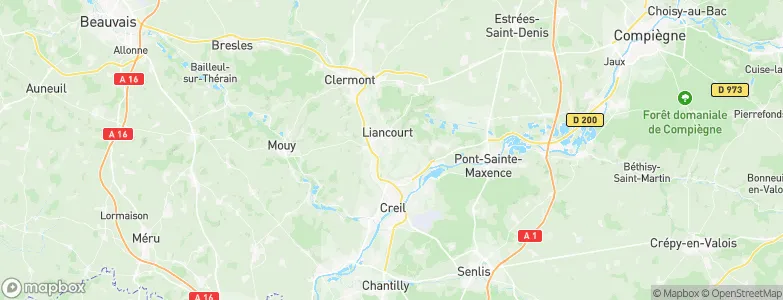 Mogneville, France Map