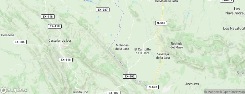 Mohedas de la Jara, Spain Map