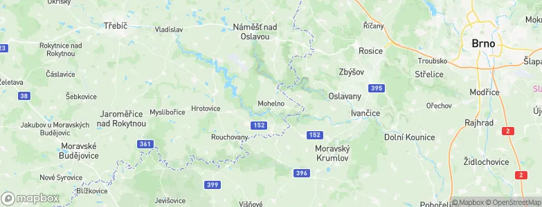 Mohelno, Czechia Map