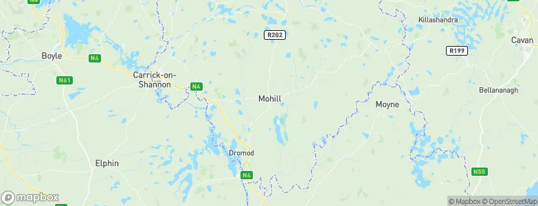 Mohill, Ireland Map