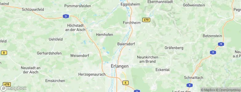 Möhrendorf, Germany Map