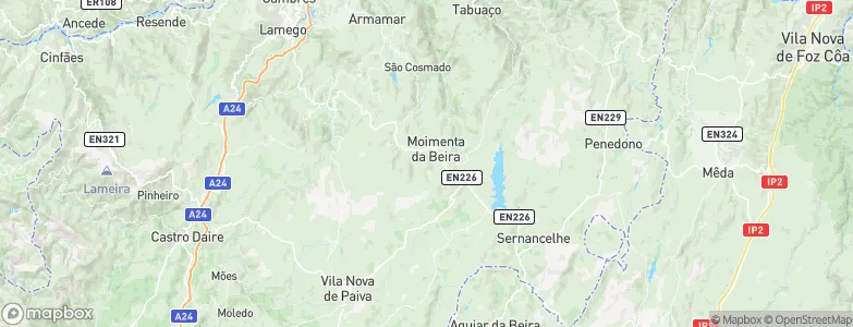 Moimenta da Beira Municipality, Portugal Map