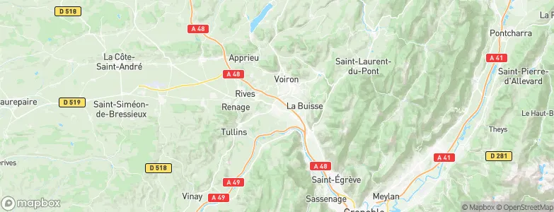 Moirans, France Map
