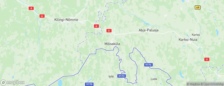 Mõisaküla linn, Estonia Map