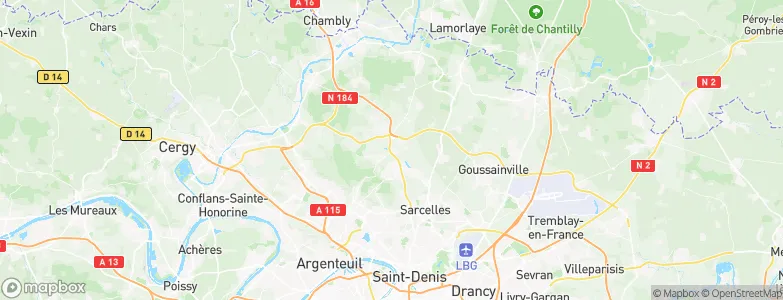 Moisselles, France Map