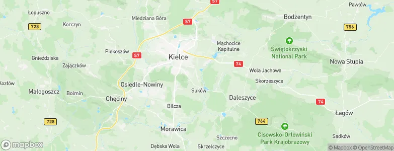 Mojcza, Poland Map