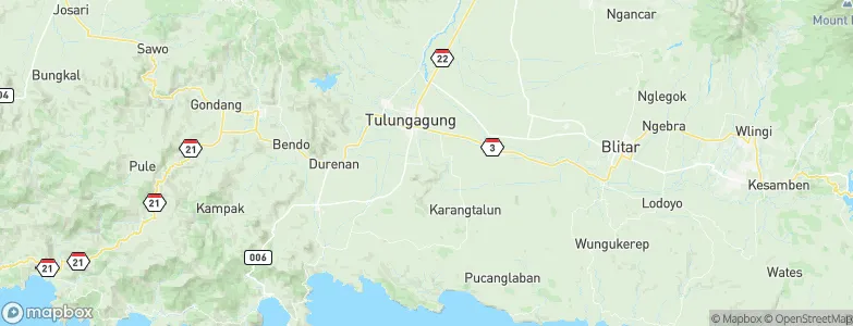 Mojo, Indonesia Map