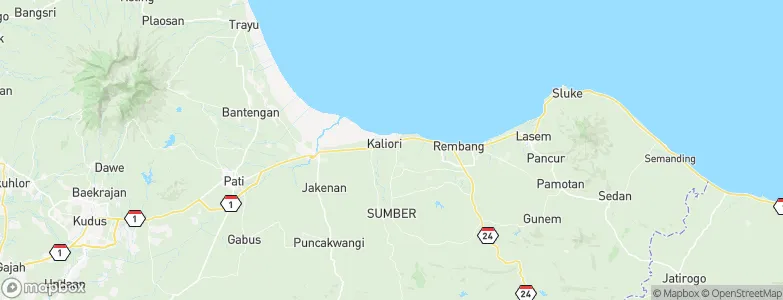 Mojo, Indonesia Map
