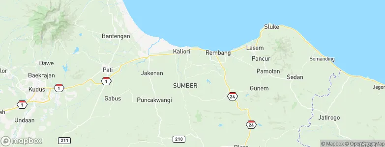 Mojogajeh, Indonesia Map
