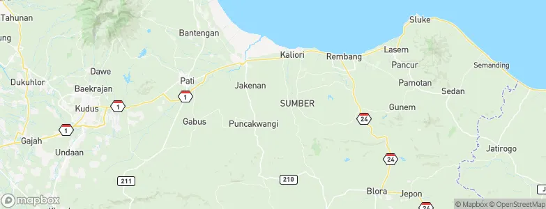 Mojolampir, Indonesia Map
