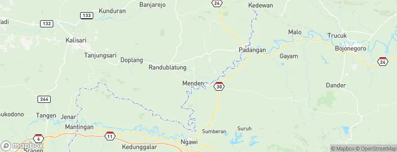 Mojorembun, Indonesia Map