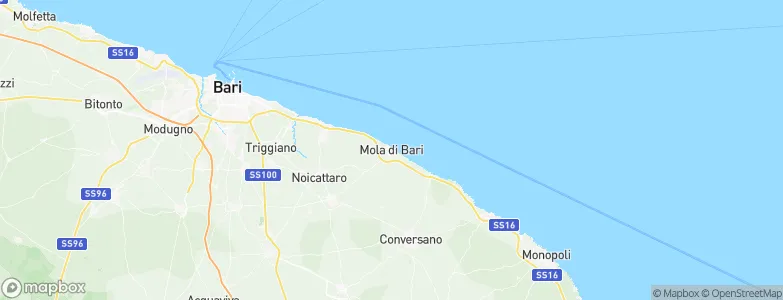 Mola di Bari, Italy Map