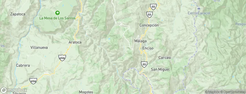Molagavita, Colombia Map