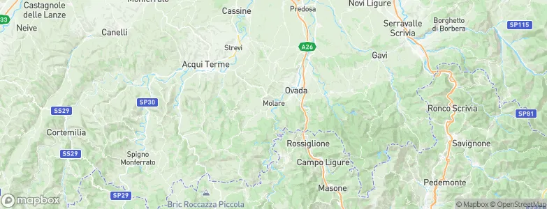 Molare, Italy Map