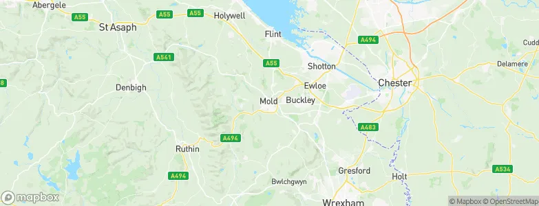 Mold, United Kingdom Map