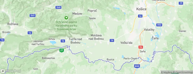 Moldava nad Bodvou, Slovakia Map