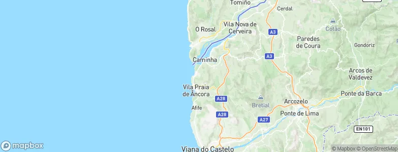 Moledo, Portugal Map