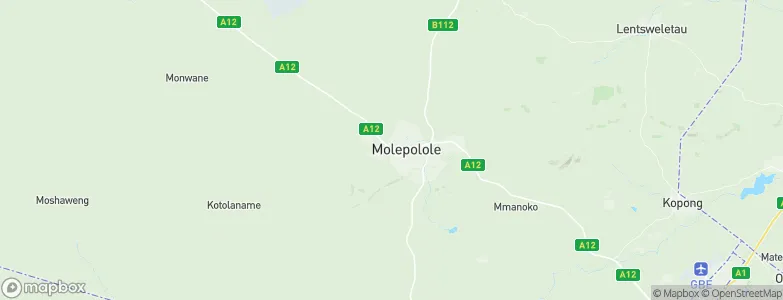 Molepolole, Botswana Map