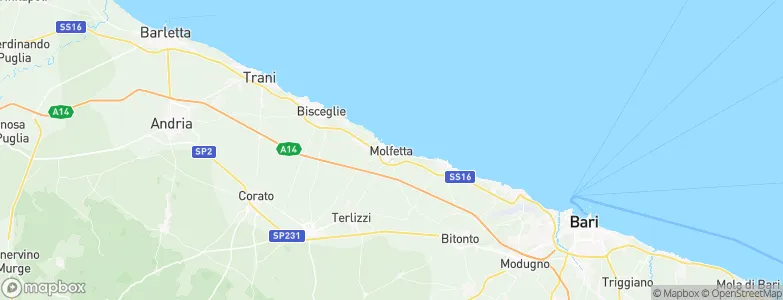 Molfetta, Italy Map