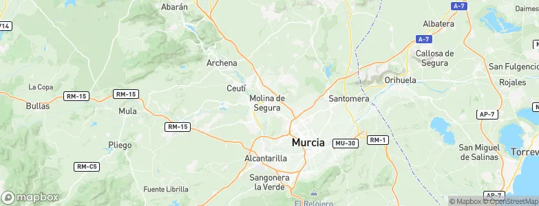 Molina de Segura, Spain Map