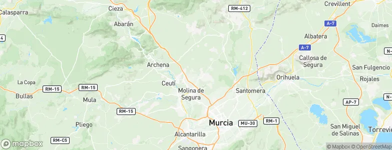 Molina de Segura, Spain Map