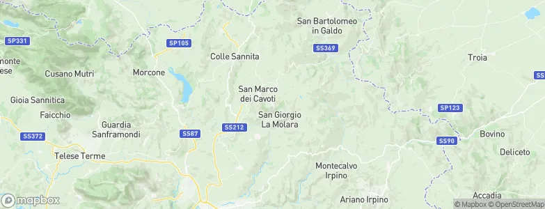 Molinara, Italy Map