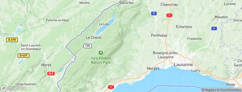 Mollens (VD), Switzerland Map