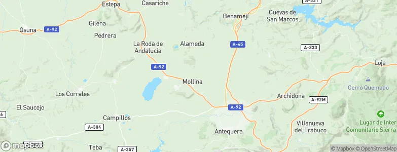 Mollina, Spain Map