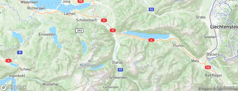 Mollis, Switzerland Map