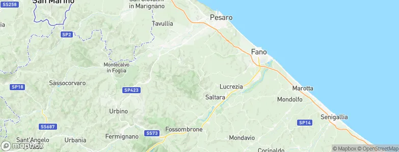 Mombaroccio, Italy Map