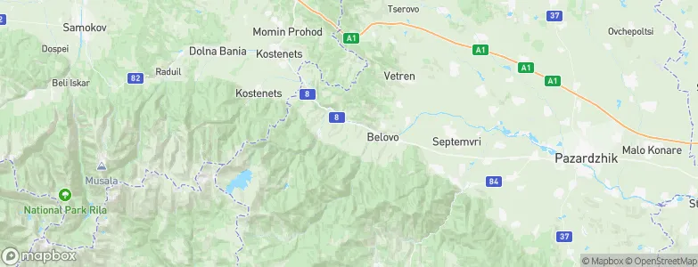 Momina klisura, Bulgaria Map